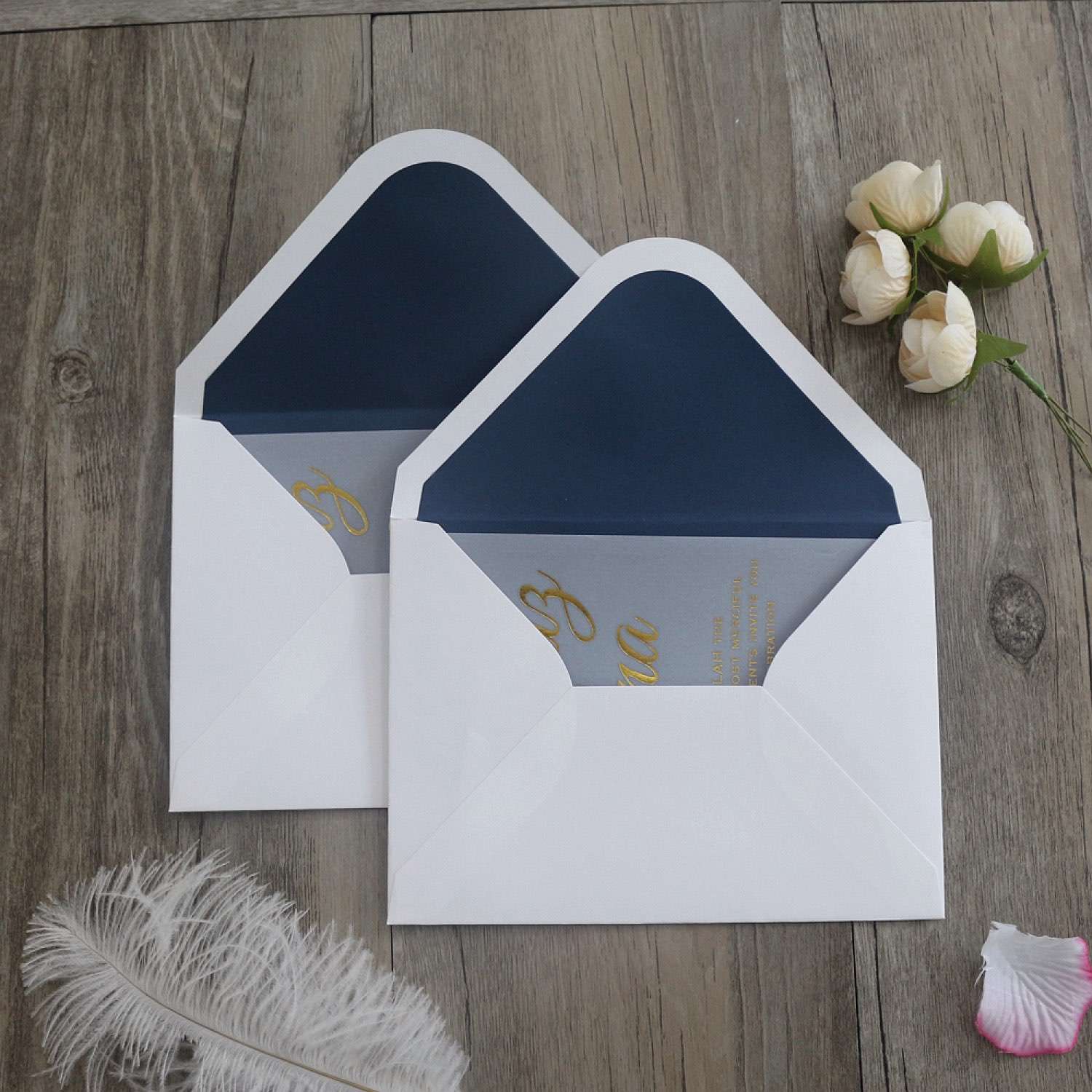 Vellum Paper Wedding Celebration Invitation Card Foil Printing 